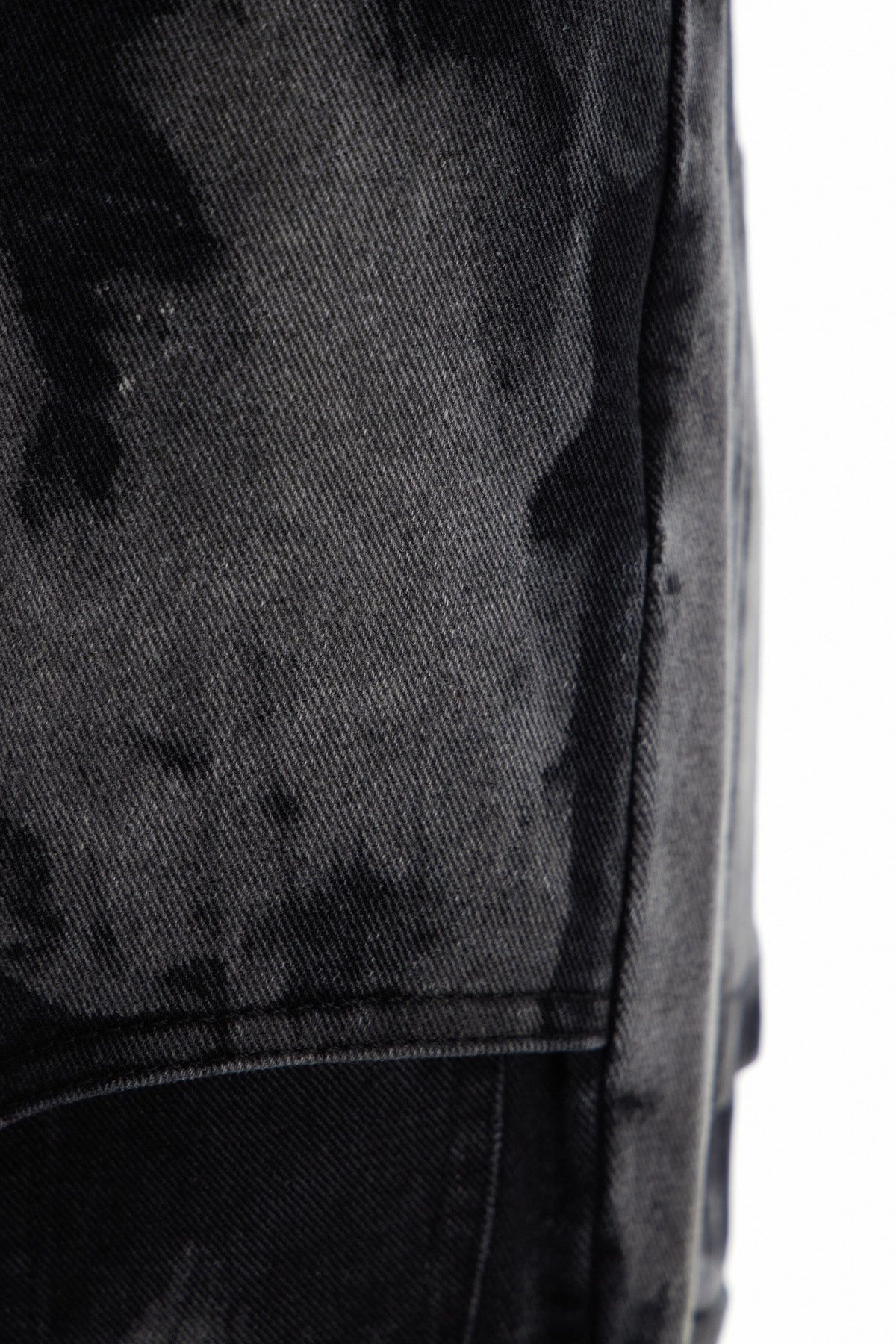 Caprina Leopar Desenli Fermuar Detaylı Sarı Jean Pantolon