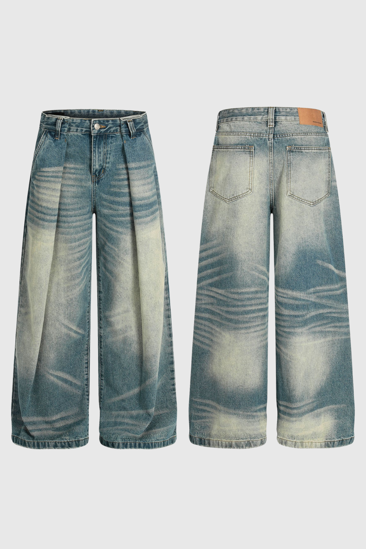 Dawit Ruch Detaylı Barrel Jean Pantolon