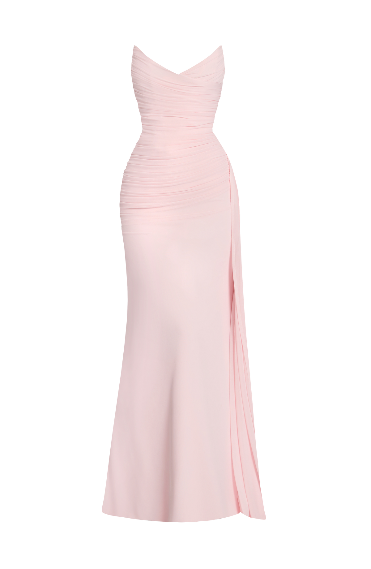 Ashika Maxi Elbise - Pudra
