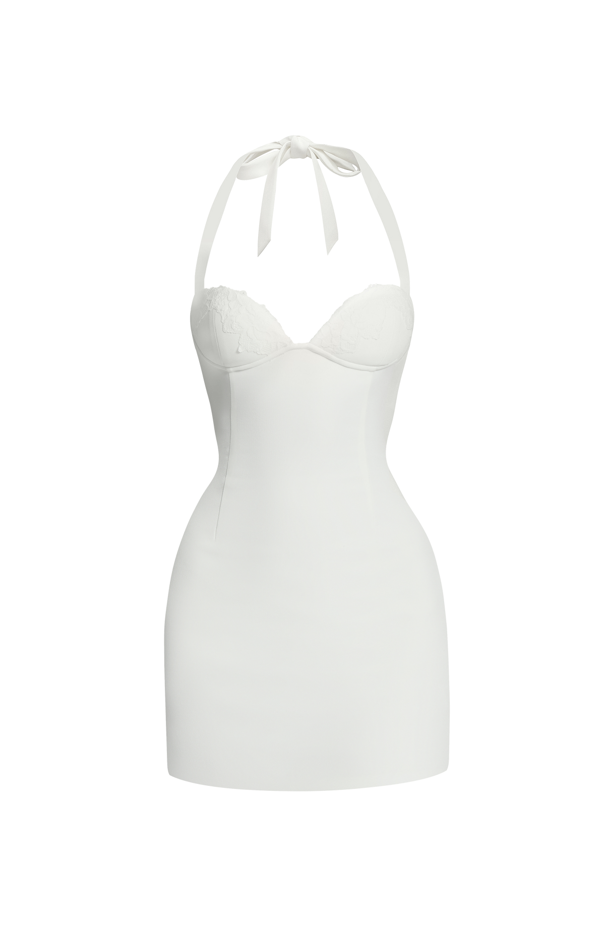 Cassia Mini Elbise - Fildişi