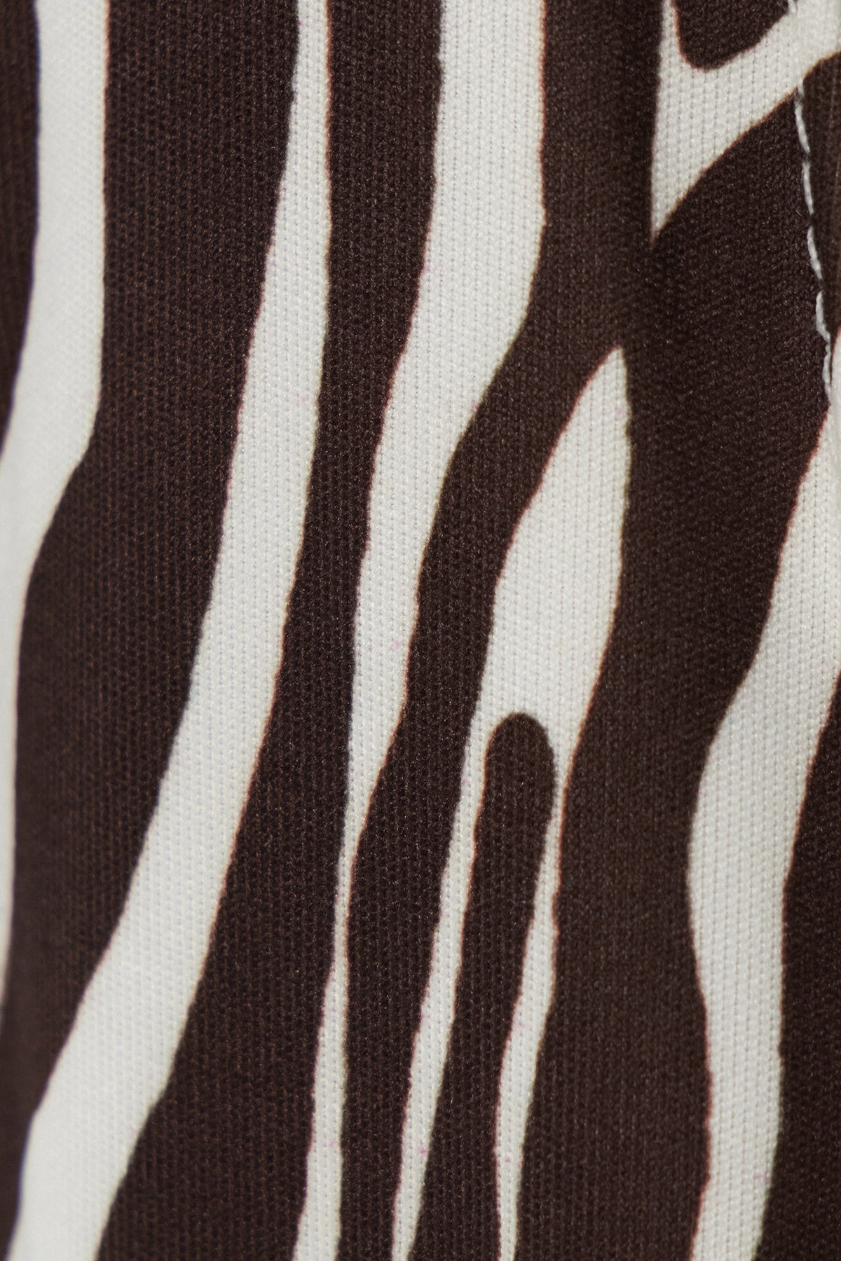Caprina Zebra Desenli Fermuar Detaylı Jean Pantolon