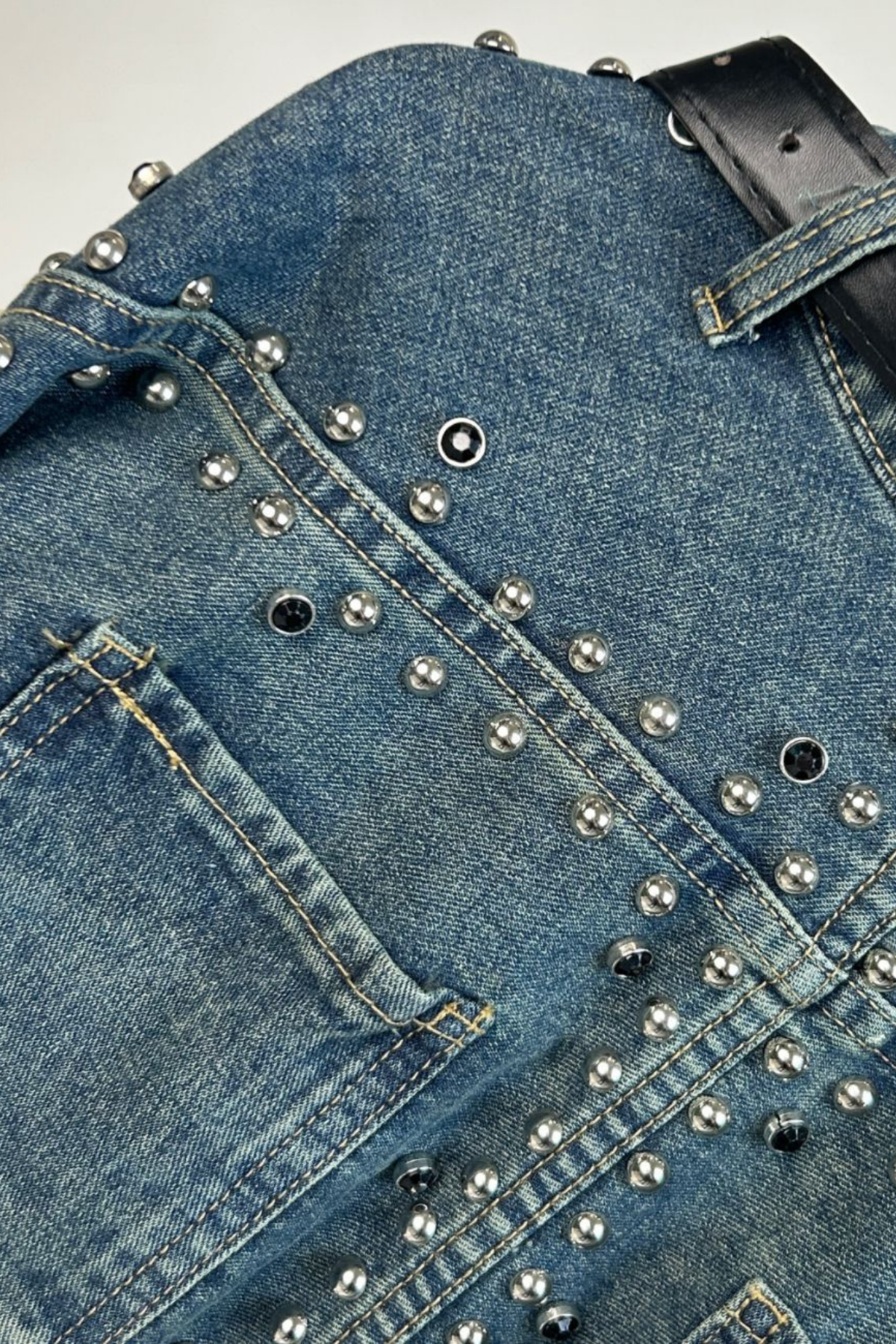Ellis Zımba Detaylı Patchwork Ceket