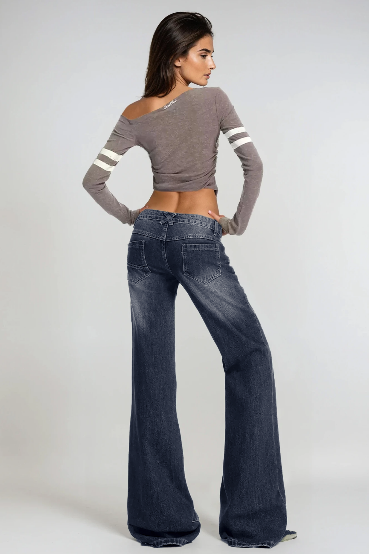 Farahild Ağartılmış Bootcut Jean Pantolon