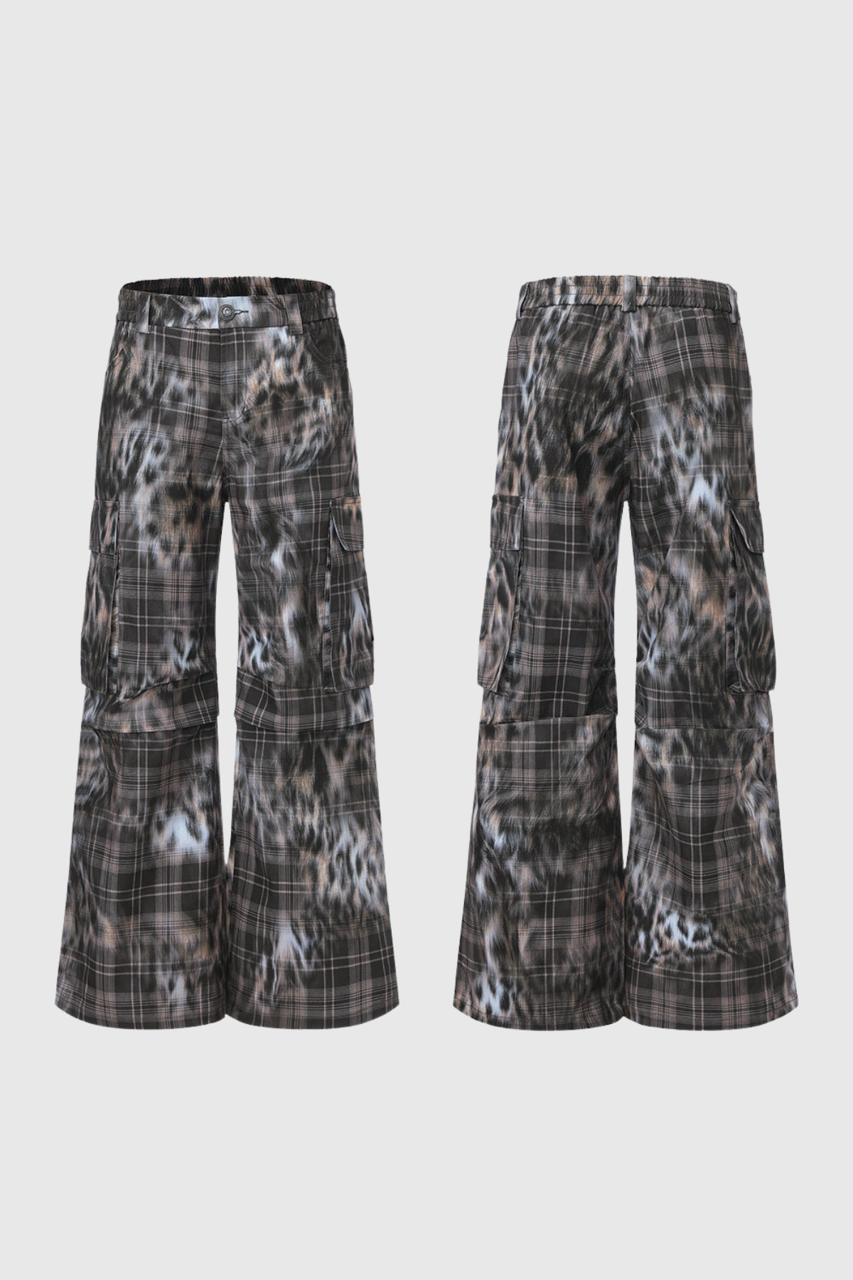 Fenna Leopar Desenli Kargo Jean Pantolon