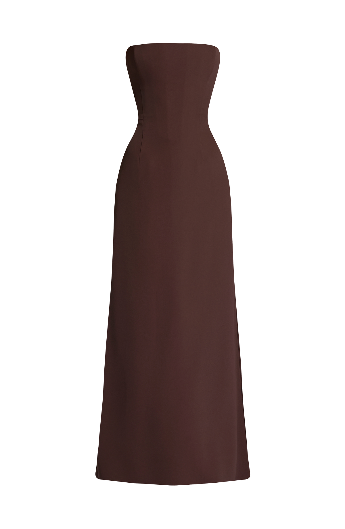 Irmina Maxi Elbise - Mürdüm Kahve