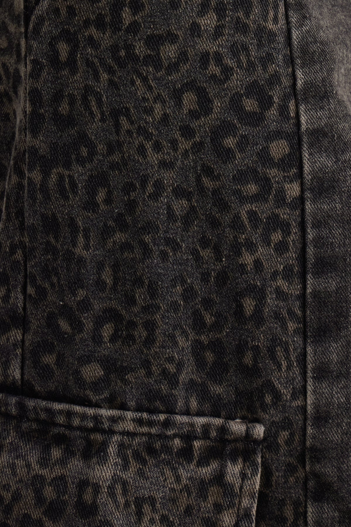 Isaque Leopar Detaylı Kargo Jean Pantolon