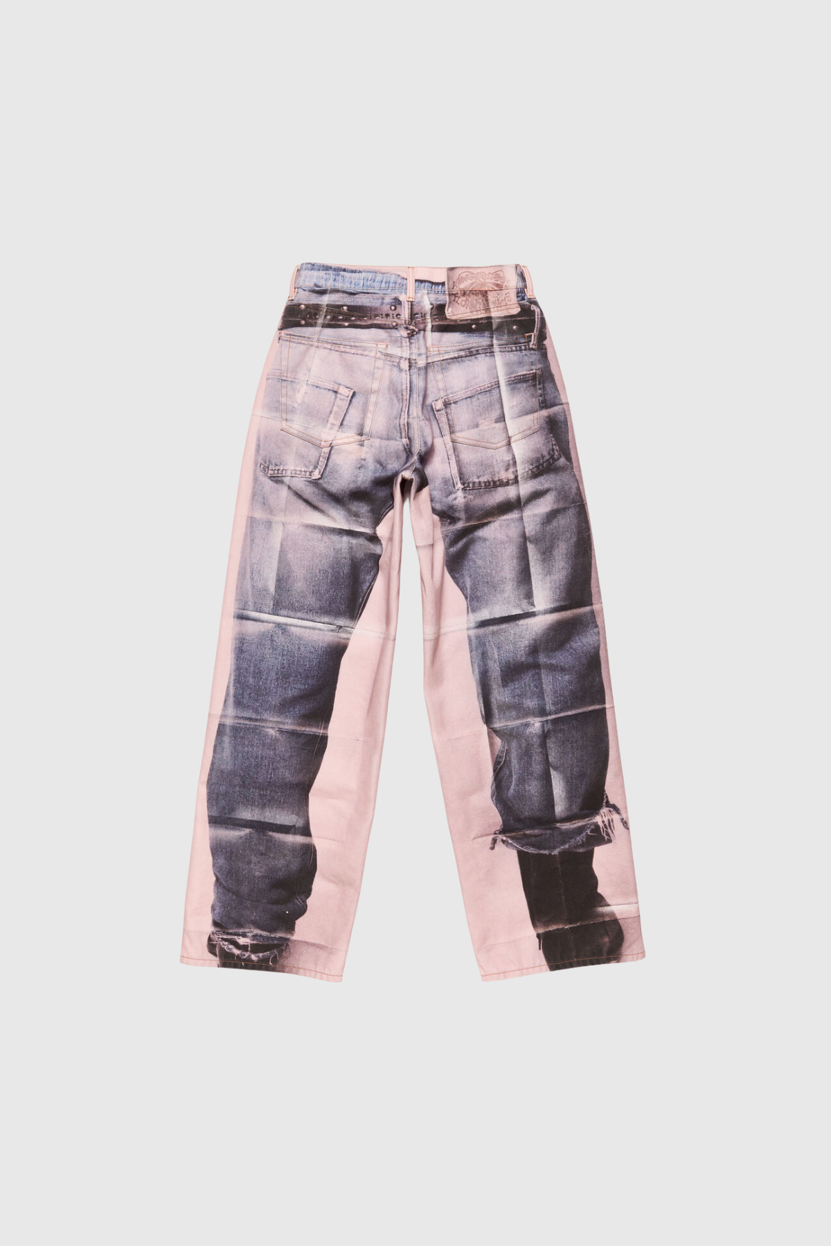 Karsen Asimetrik Baskılı Jean Pantolon