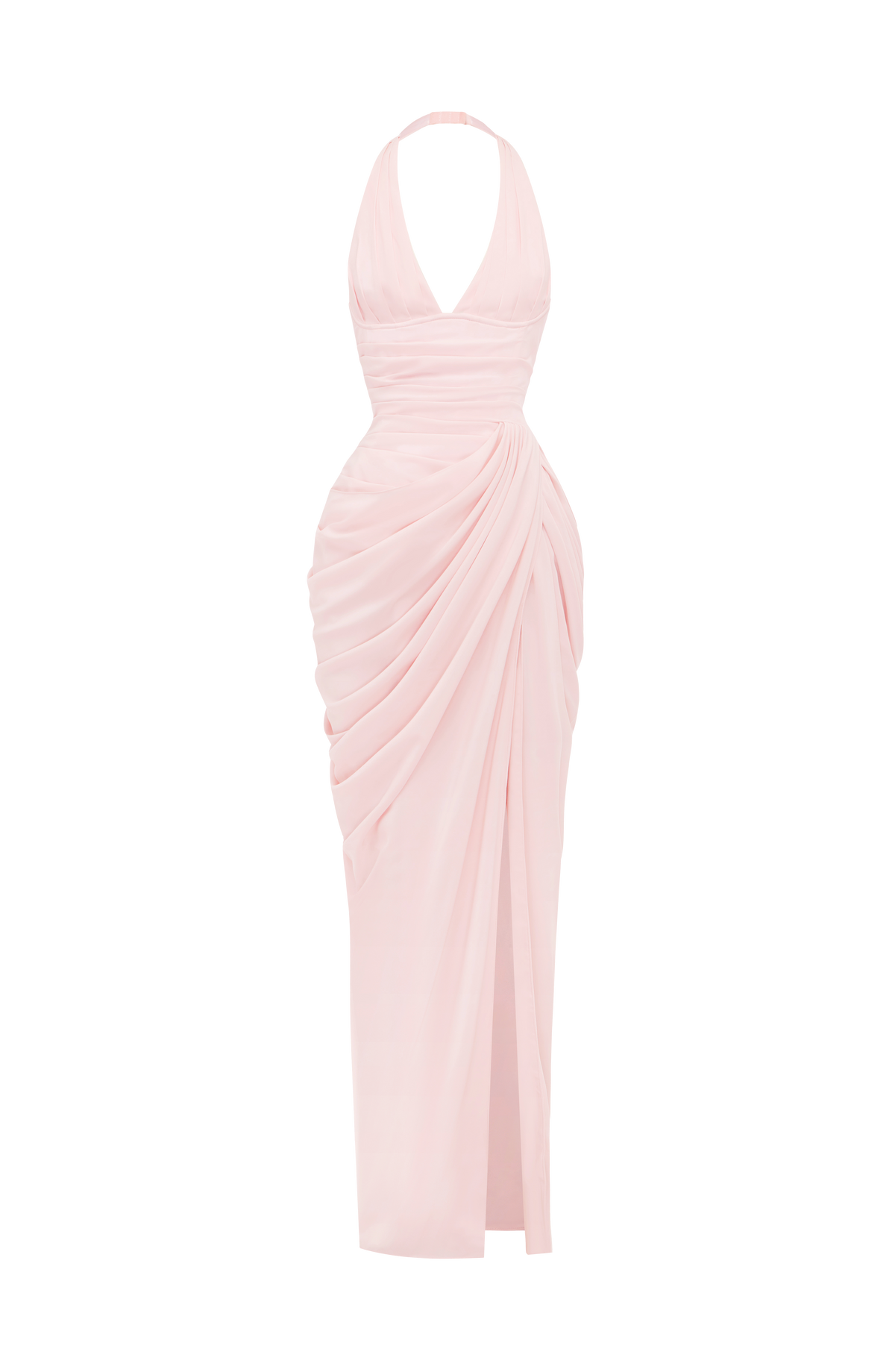 Minette Maxi Elbise - Pudra