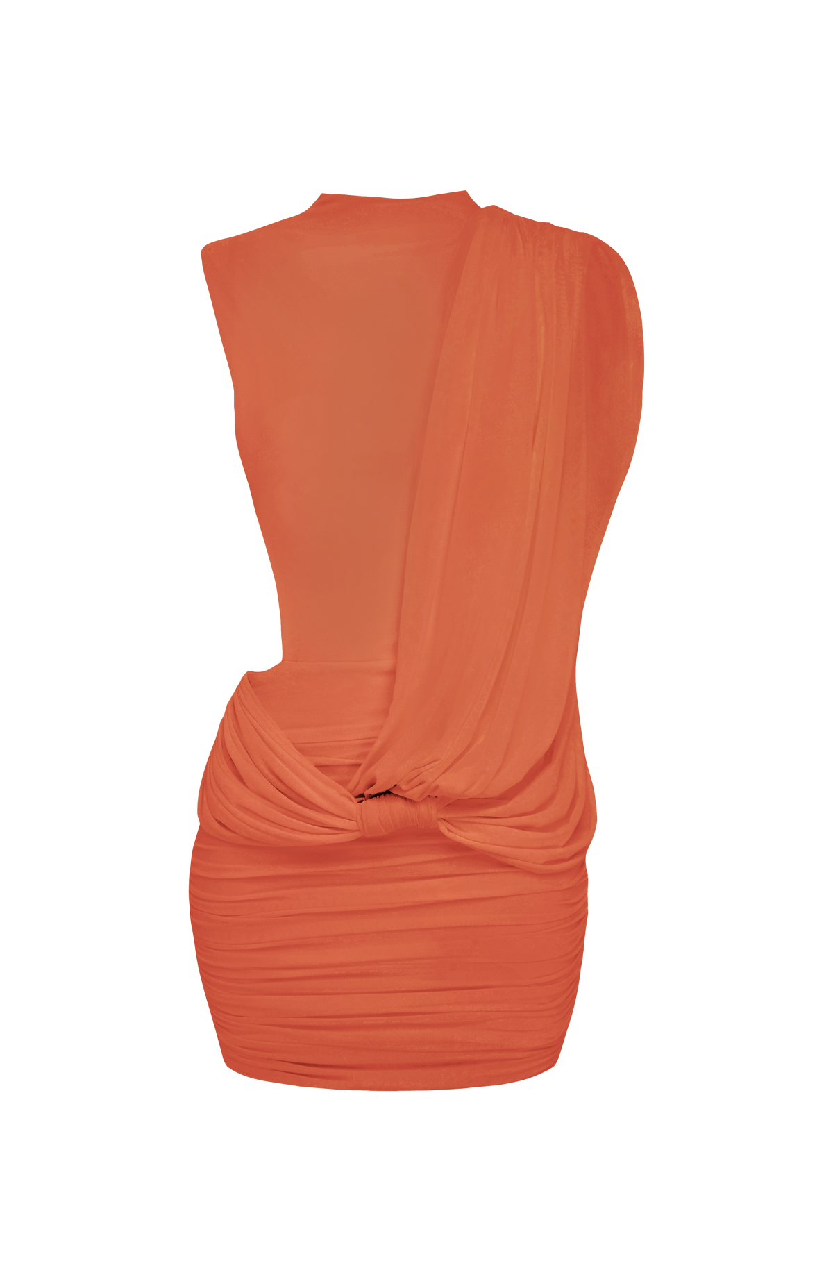 Mireya Mini Elbise - Yanık Turuncu