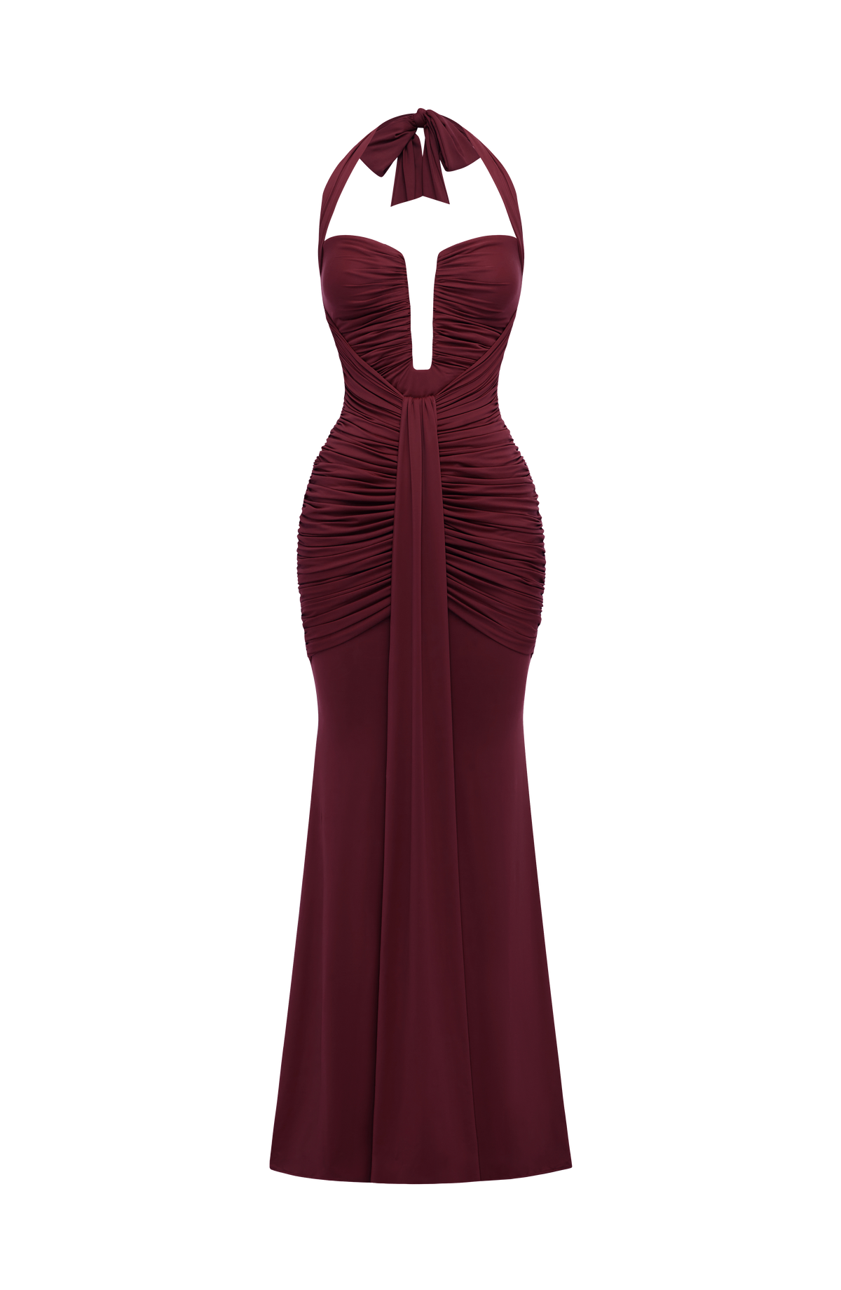 Morrigan Maxi Elbise - Vişne Çürüğü