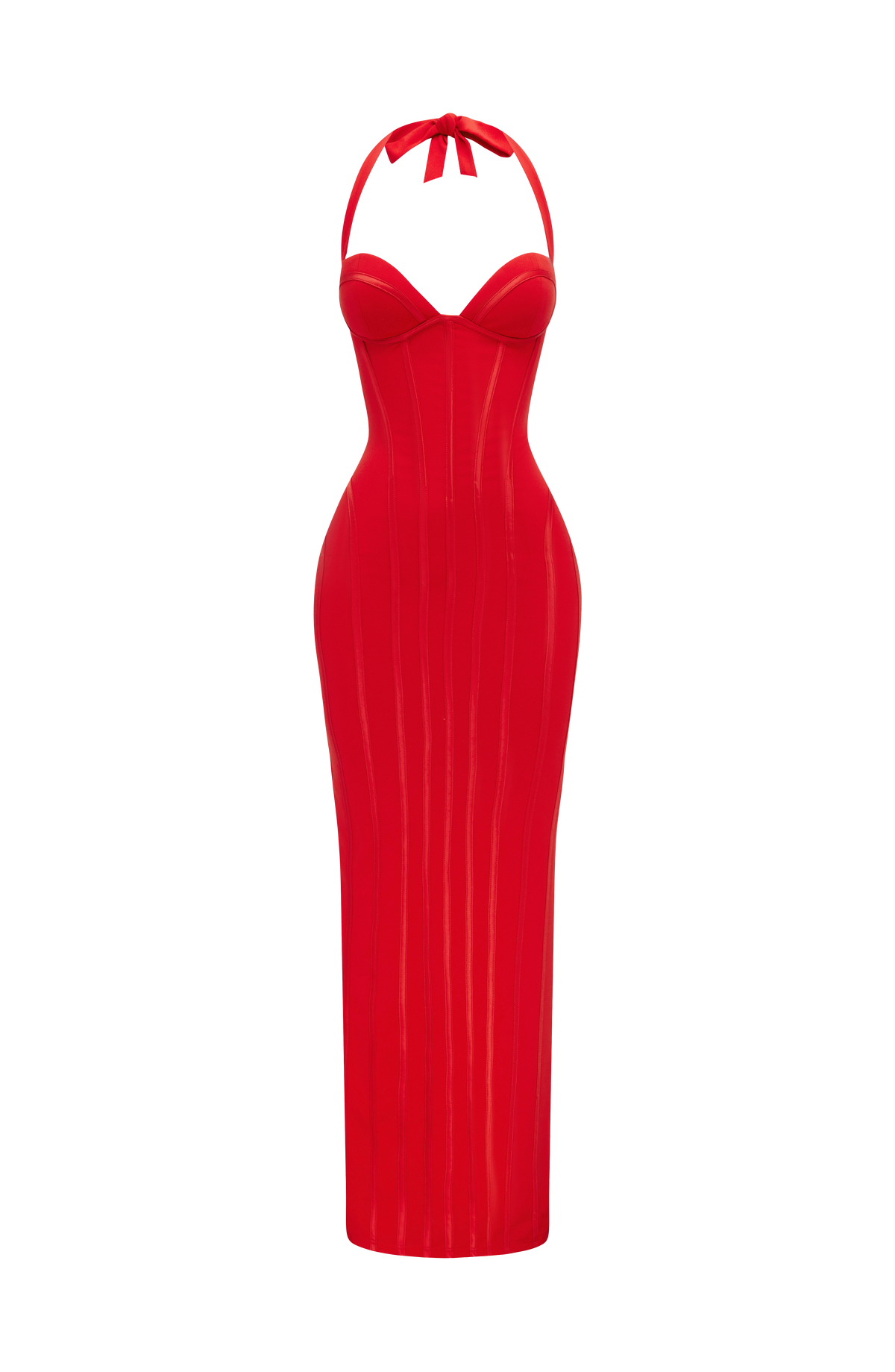 Nigella Maxi Elbise - Kırmızı