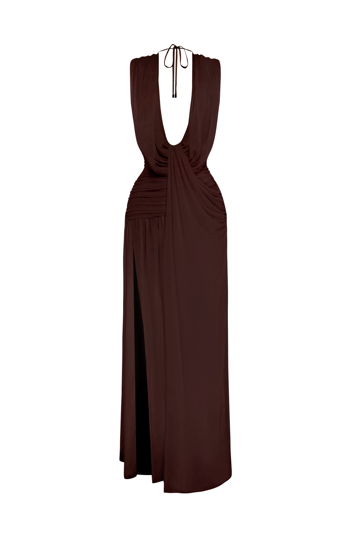 Romilly Abiye Elbise - Mürdüm Kahve