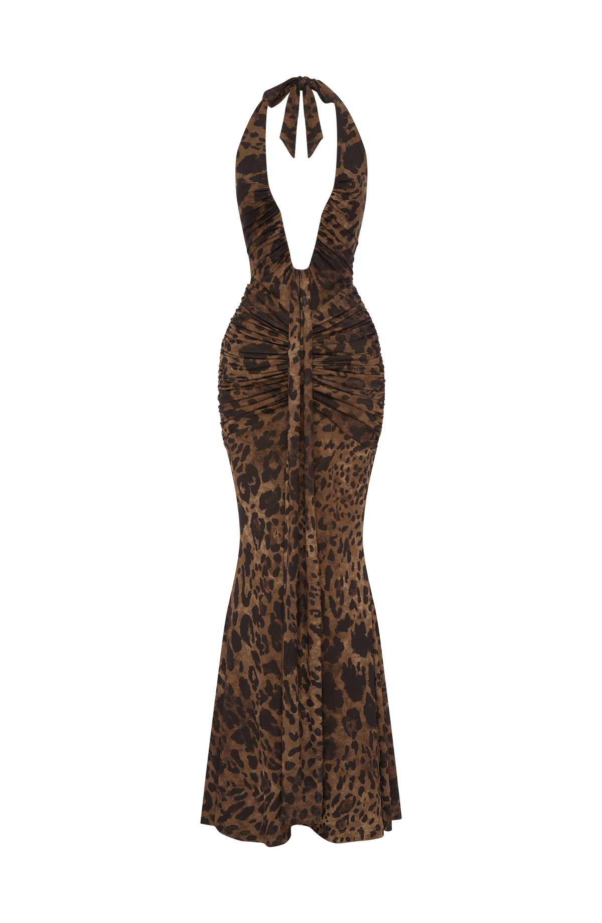 Rosetta Maxi Elbise - Leopar Desenli