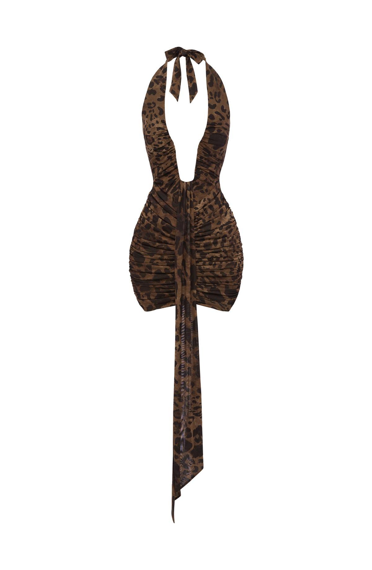 Rosetta Mini Elbise - Leopar Desenli