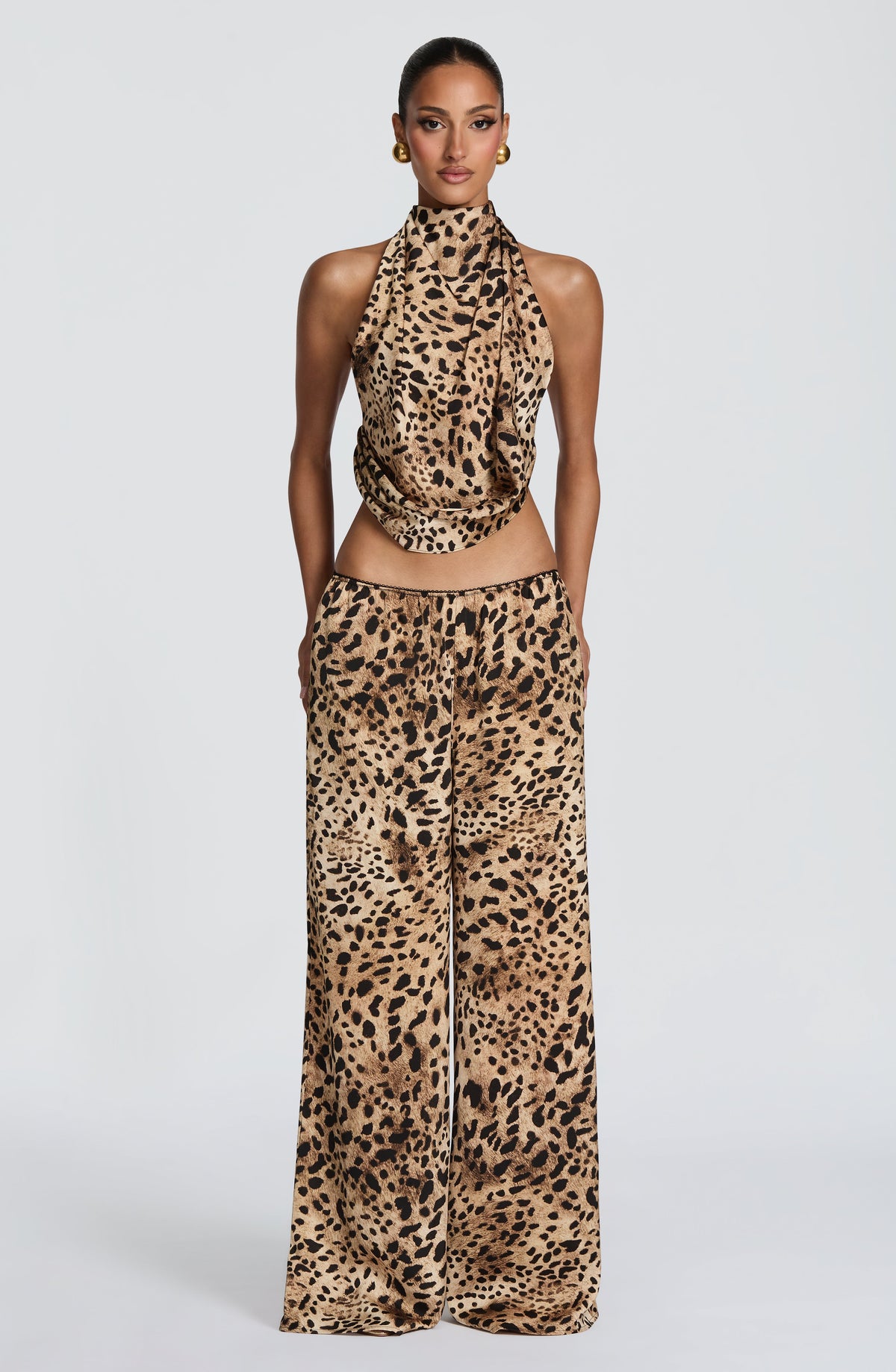 Soleil Pantolon - Leopar Desenli