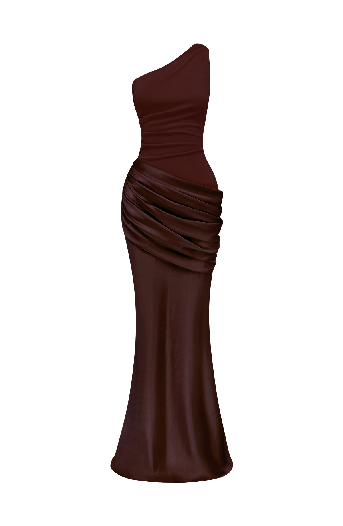 Sadona Maxi Elbise - Mürdüm Kahve