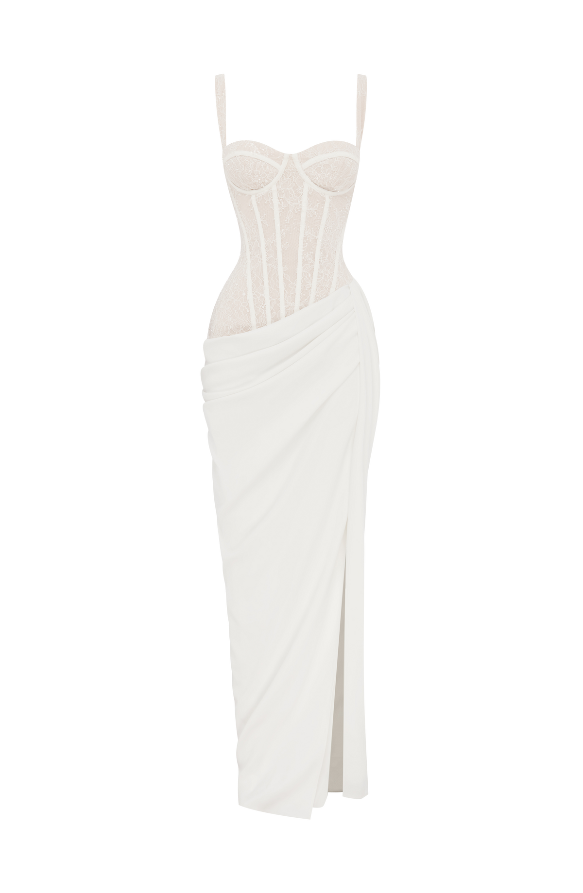 Seren Maxi Elbise - Fildişi