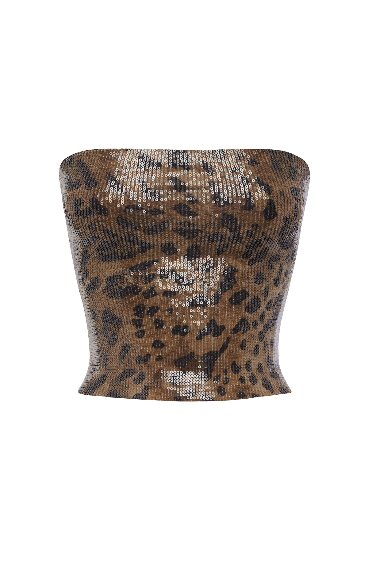 Sharni Üst - Payetli Leopar Deseni