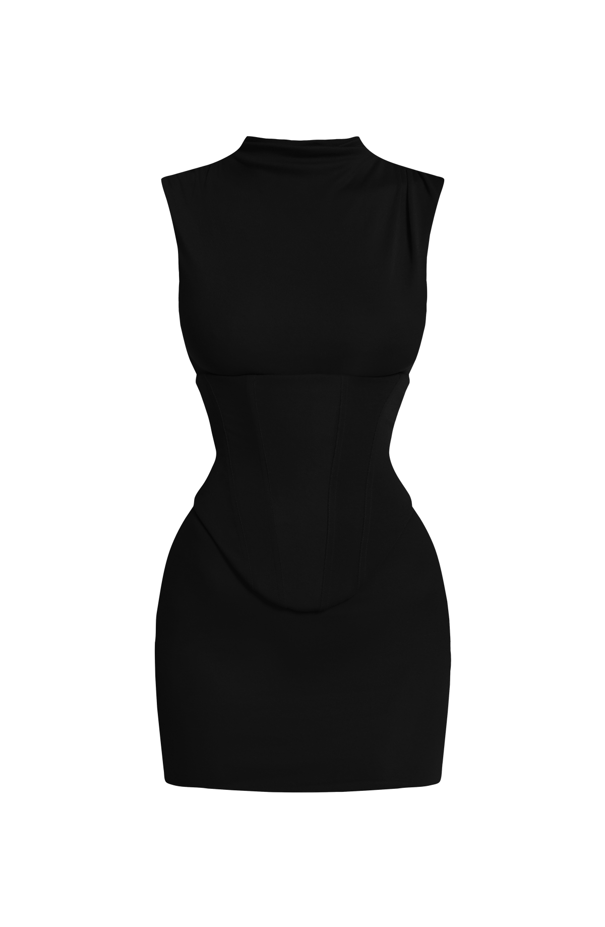 Soline Mini Elbise - Siyah