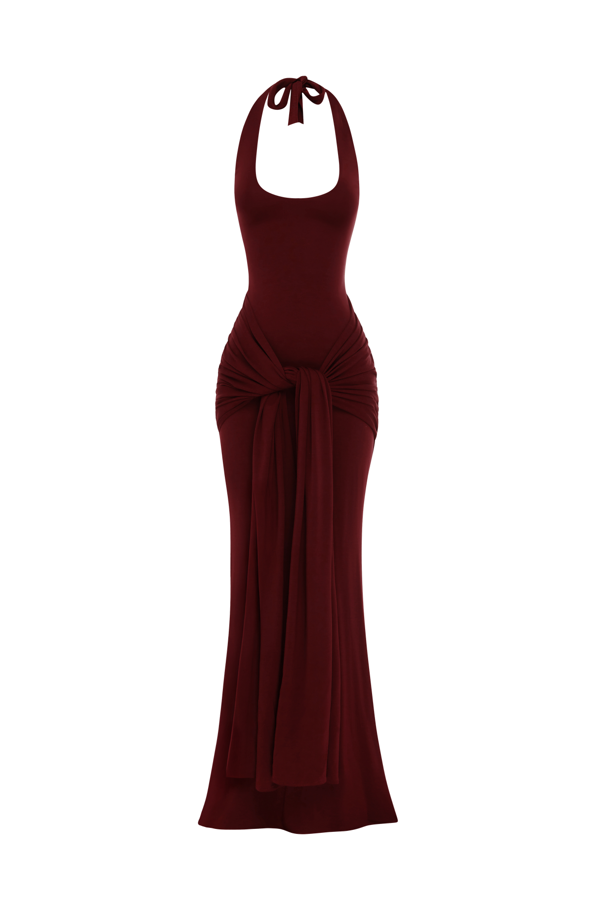 Veneda Maxi Elbise - Vişne Çürüğü