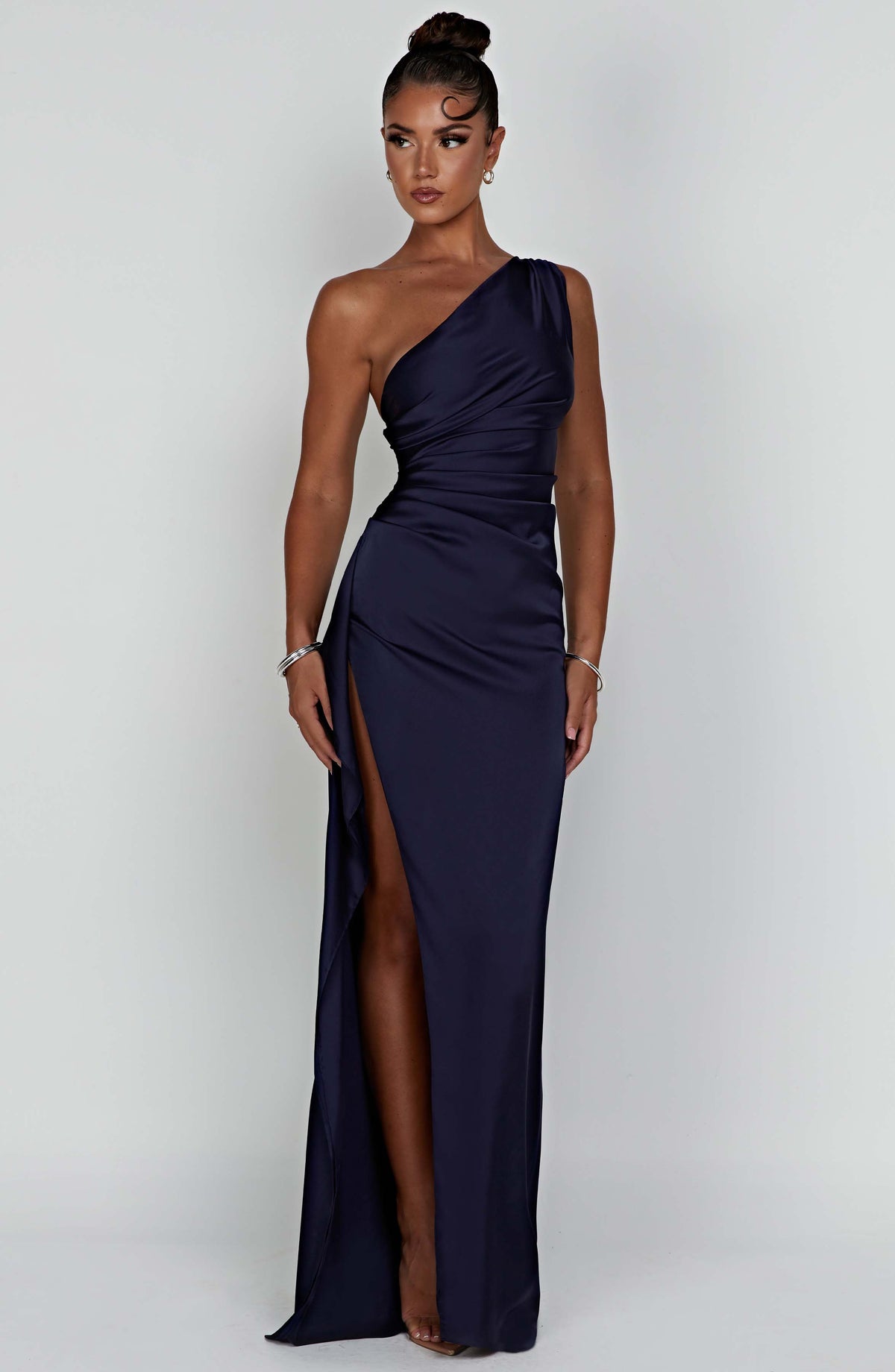 Ariel Maxi Elbise - Lacivert