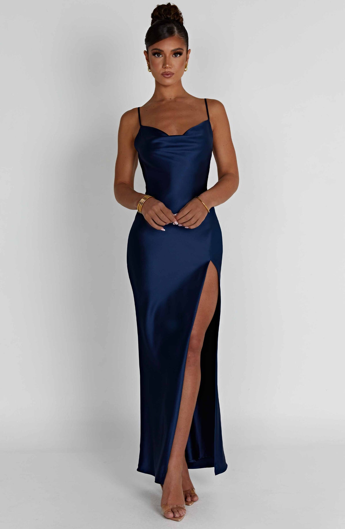 Celestina Maxi Elbise - Lacivert