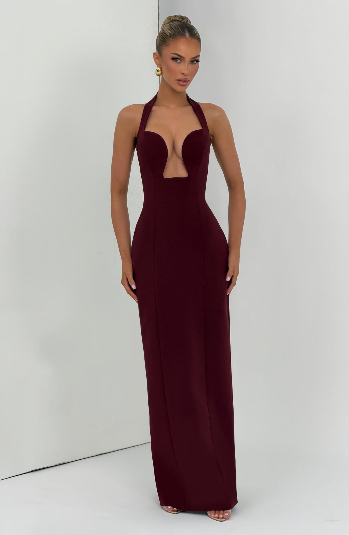 Charlotte Maxi Elbise - Vişne Çürüğü