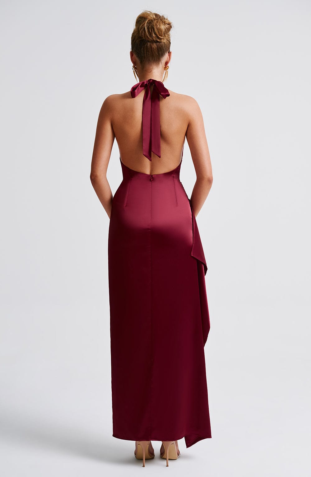 Colette Maxi Elbise - Bordo