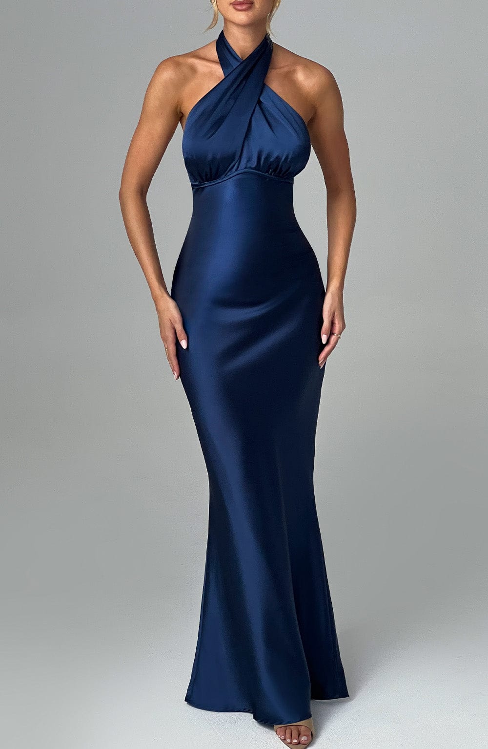 Dimitra Maxi Elbise - Lacivert