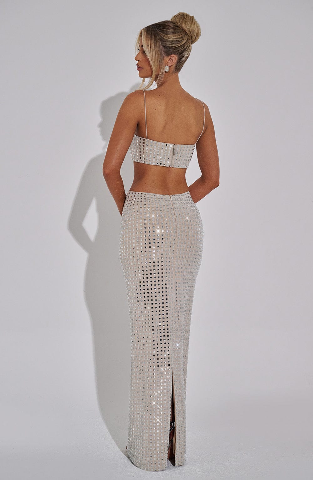 Dimity Maxi Etek - Nude