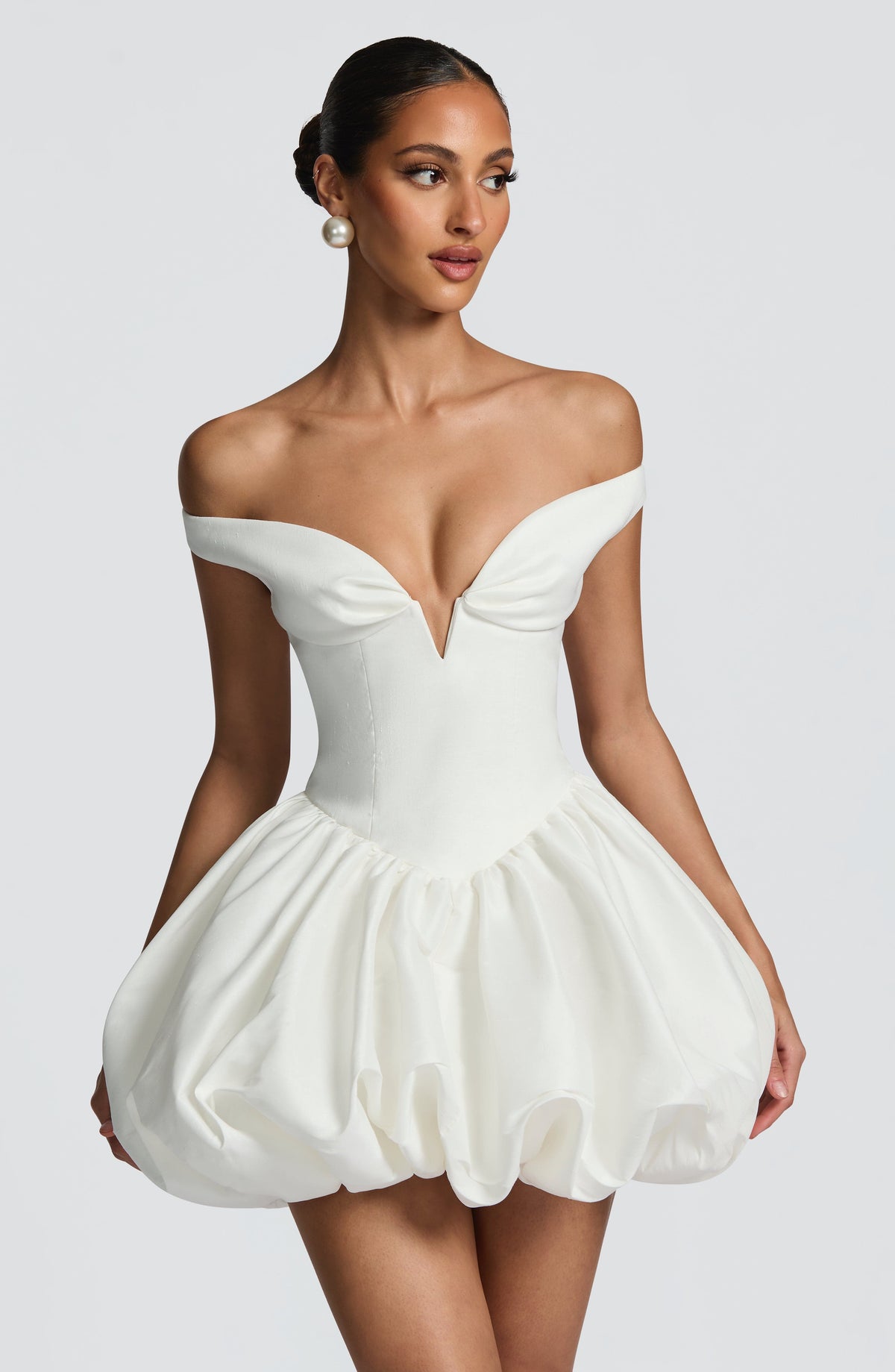 Eileen Mini Elbise - Fildişi