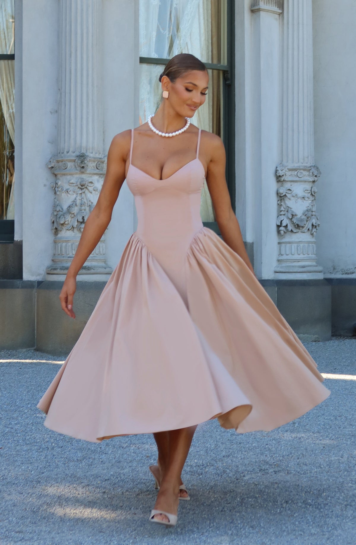 Emerson Midi Elbise - Clay