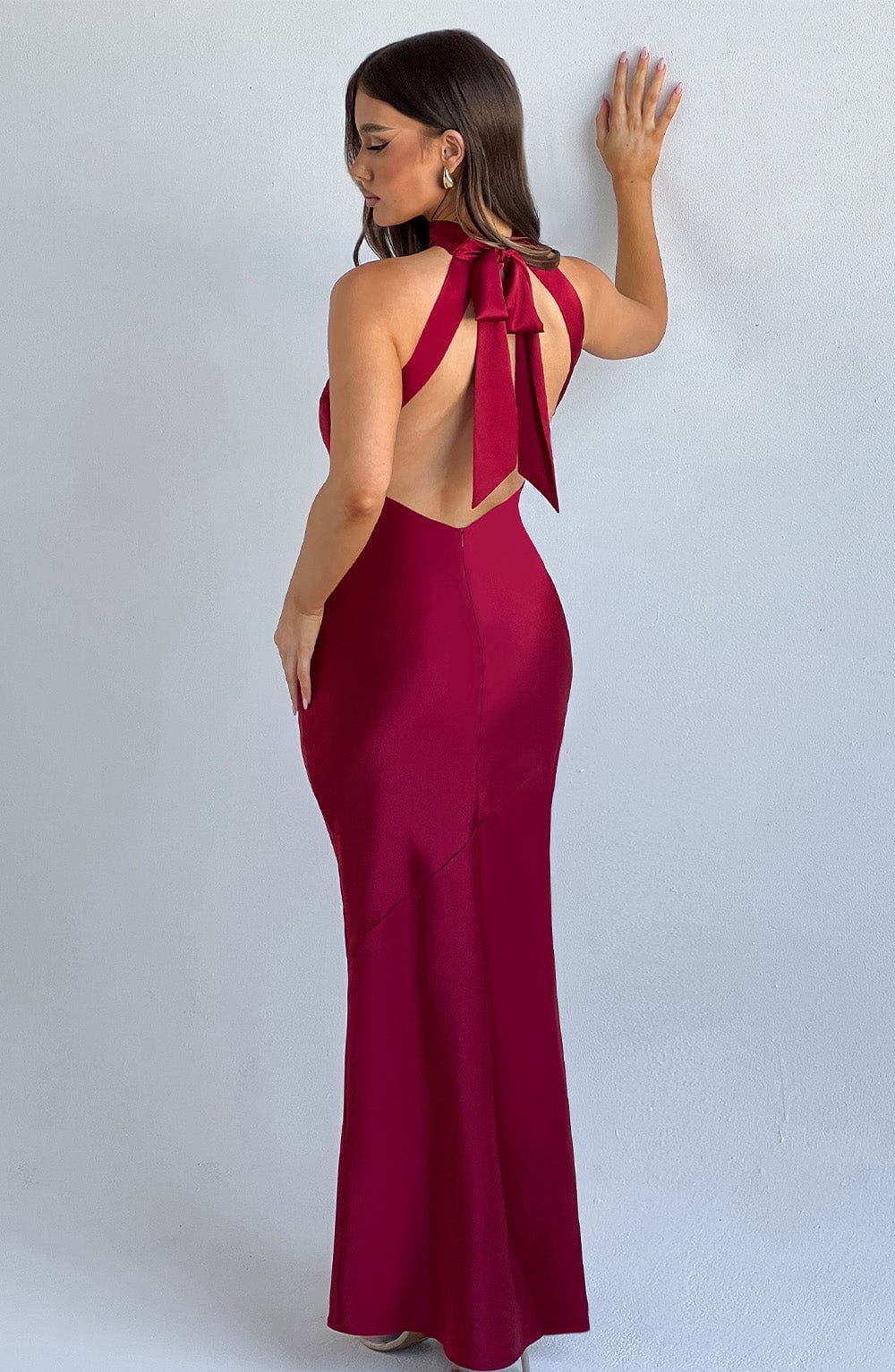 Etta Maxi Elbise - Şarap