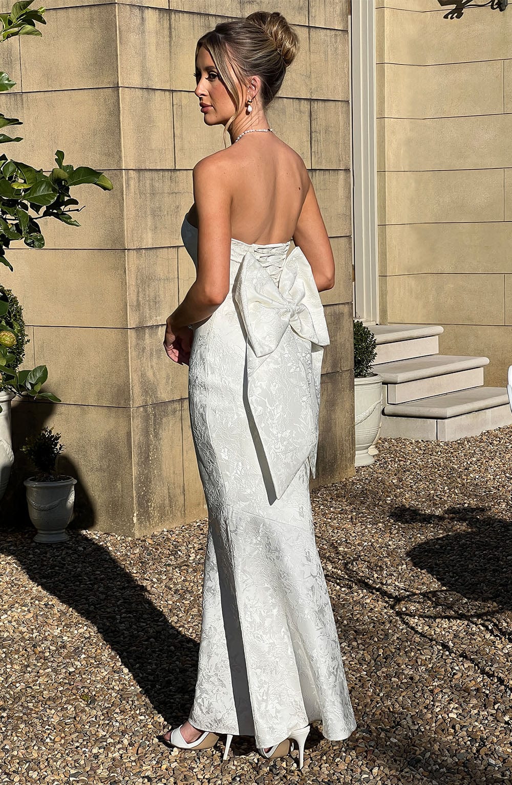 Felicity Maxi Elbise - Fildişi