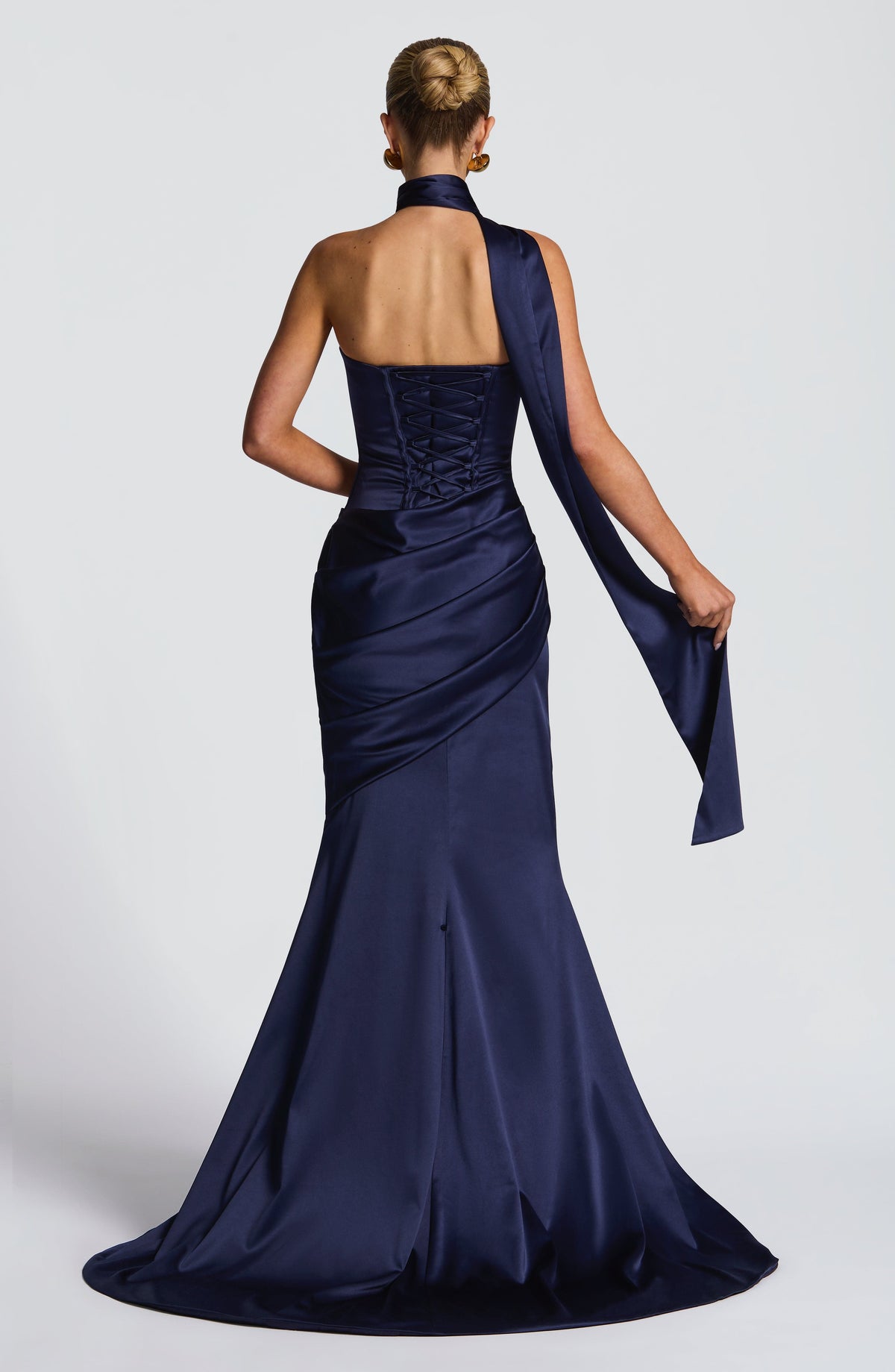 Kensington Maxi Elbise - Lacivert