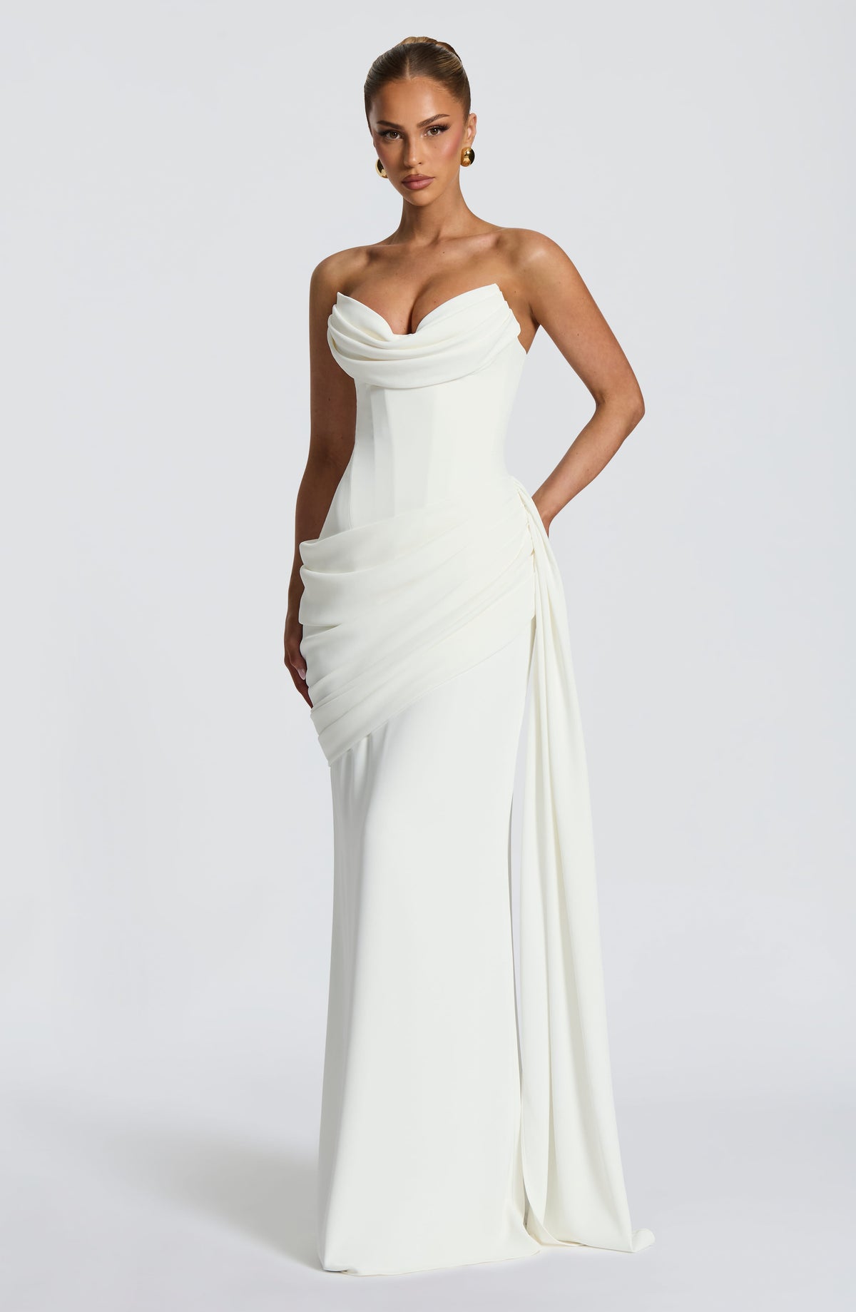 Matisse Maxi Elbise - Fildişi