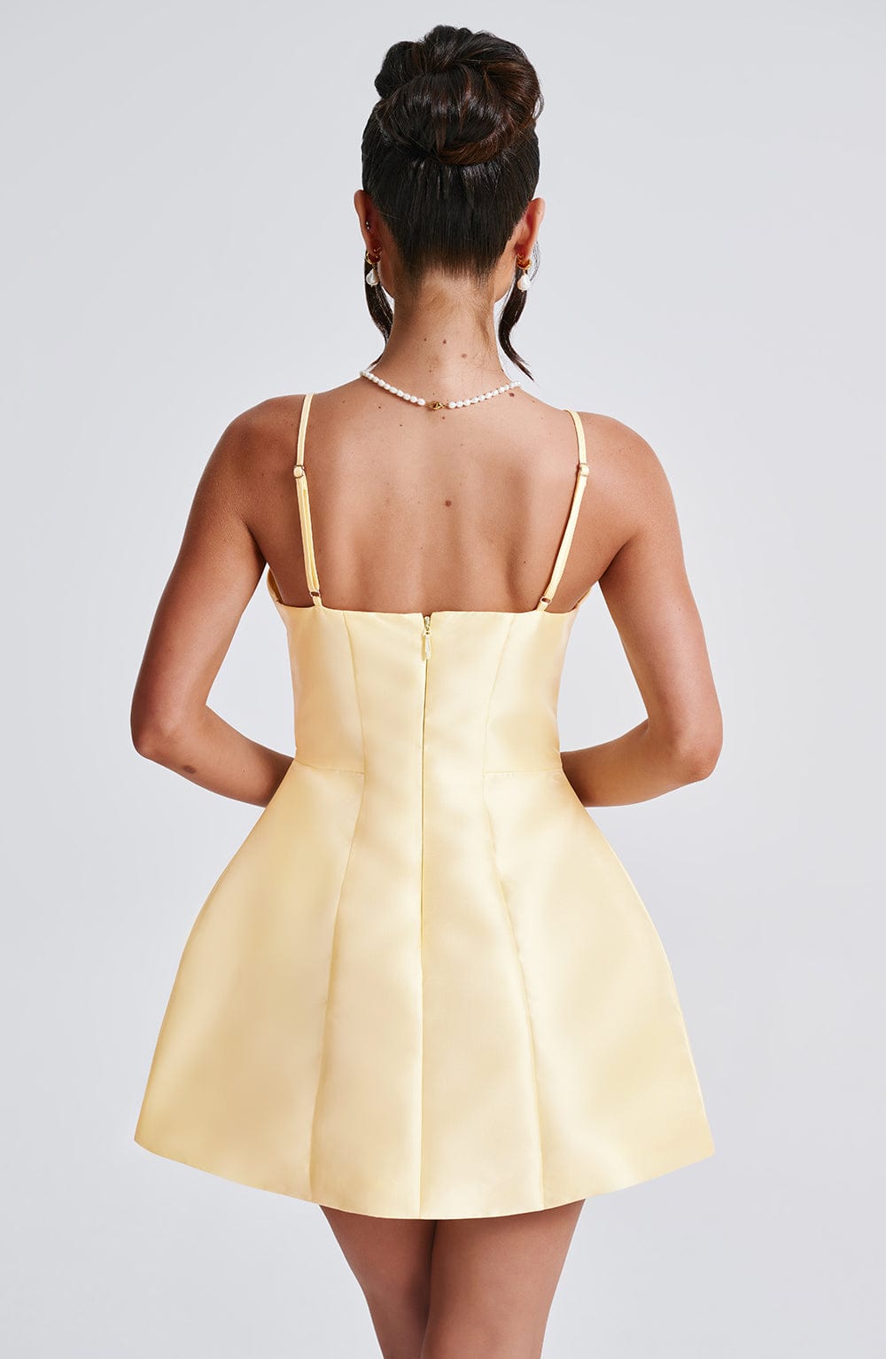 Nicole Mini Elbise - Limon Sarısı
