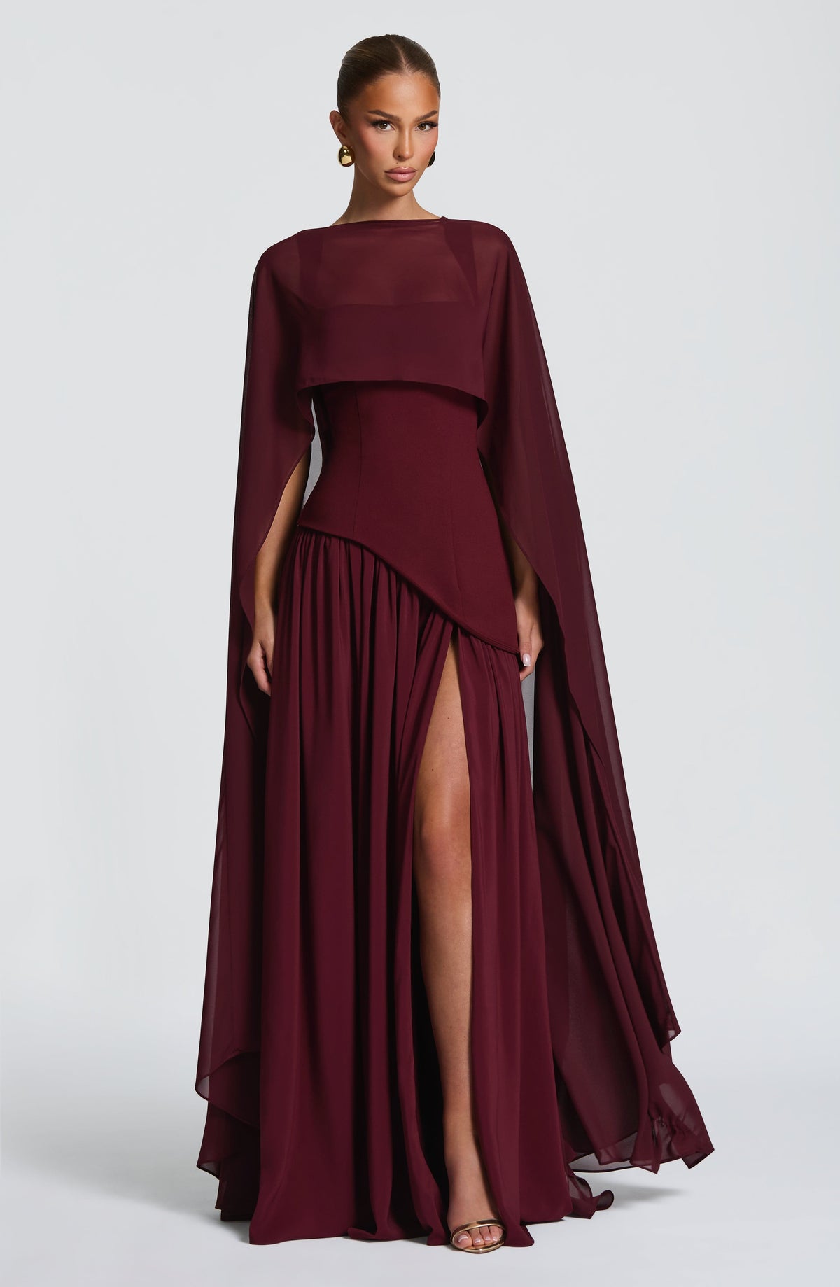 Tullulah Maxi Elbise - Vişne Çürüğü