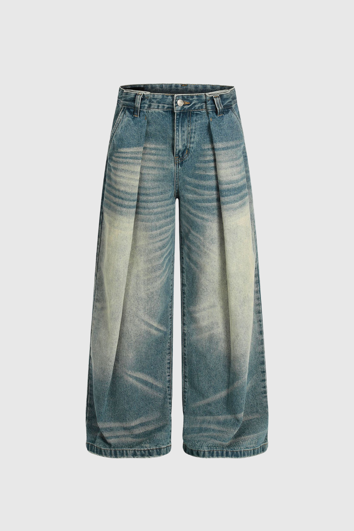 Dawit Ruch Detaylı Barrel Jean Pantolon