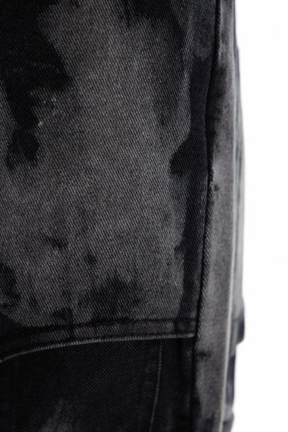 Caprina Leopar Desenli Fermuar Detaylı Sarı Jean Pantolon