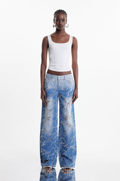 Zaida Dekonstrüktif Burnout Jean Pantolon