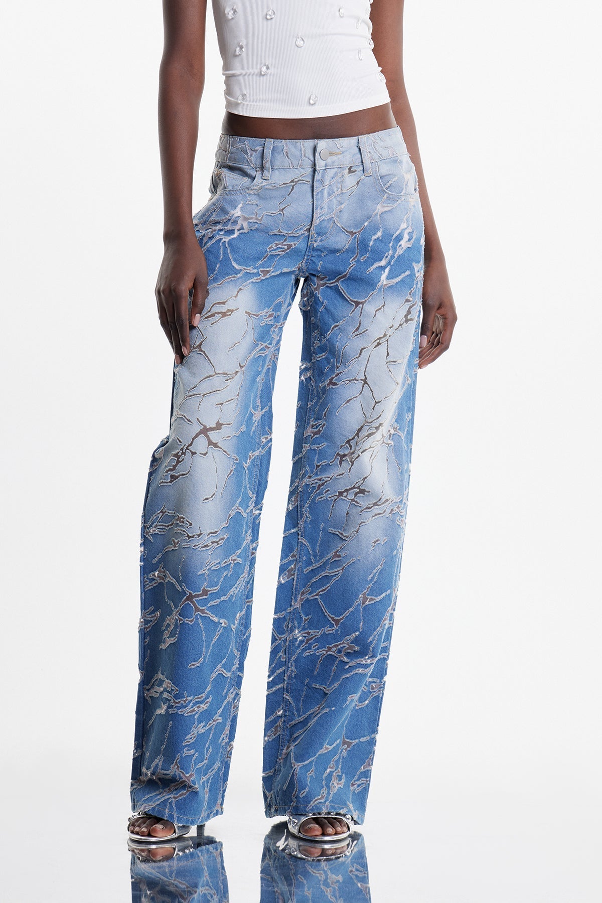Zaida Dekonstrüktif Burnout Jean Pantolon
