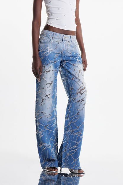 Zaida Dekonstrüktif Burnout Jean Pantolon