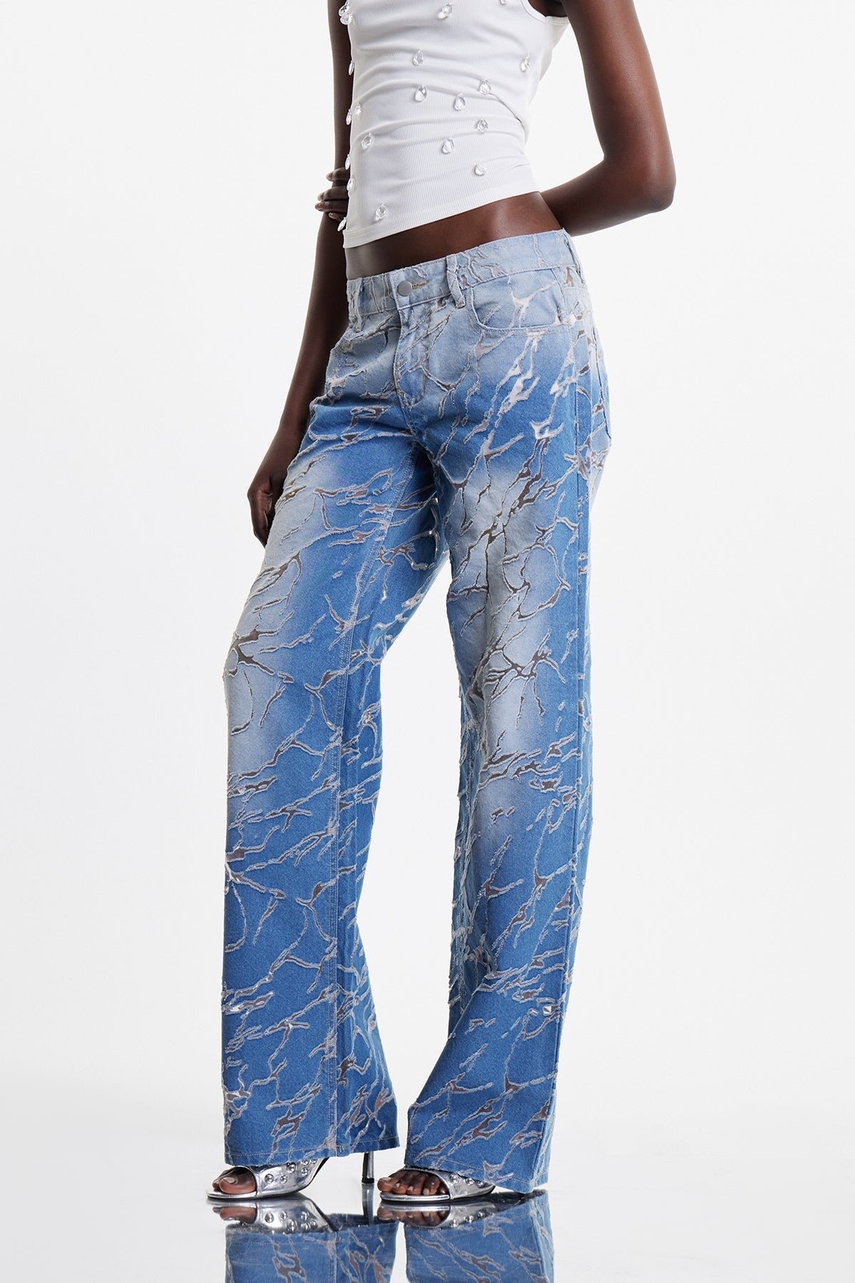 Zaida Dekonstrüktif Burnout Jean Pantolon