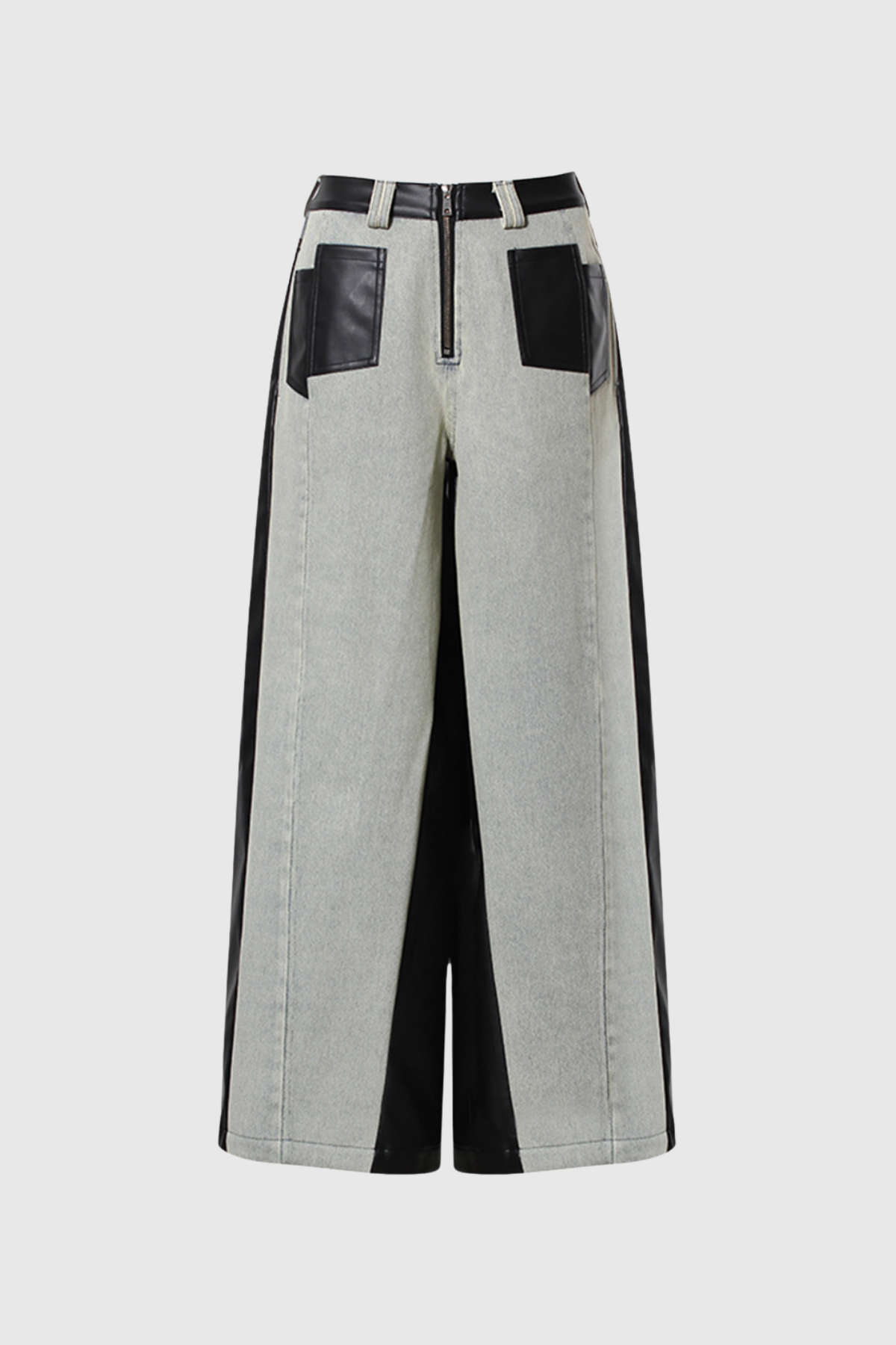 Evelynn Deri Patchwork Detaylı Jean Pantolon