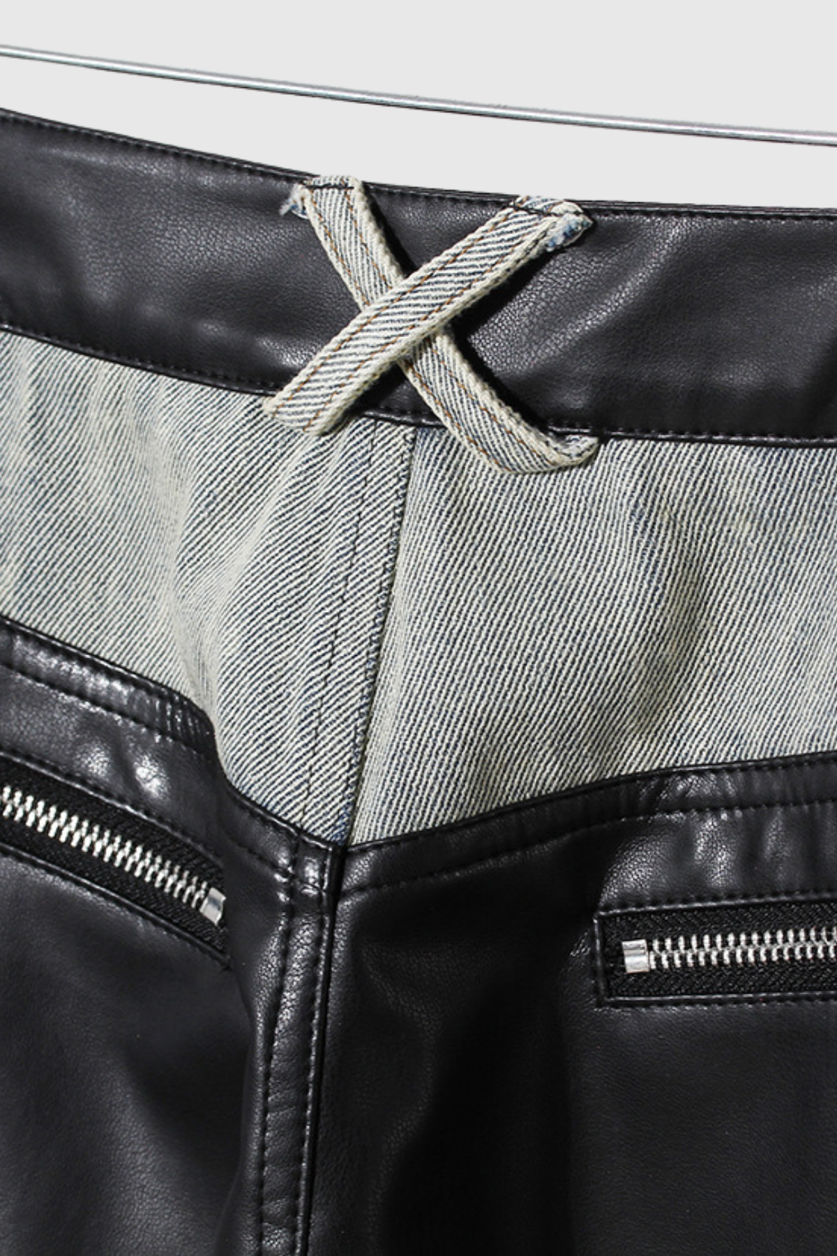Evelynn Deri Patchwork Detaylı Jean Pantolon