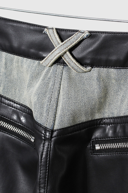 Evelynn Deri Patchwork Detaylı Jean Pantolon