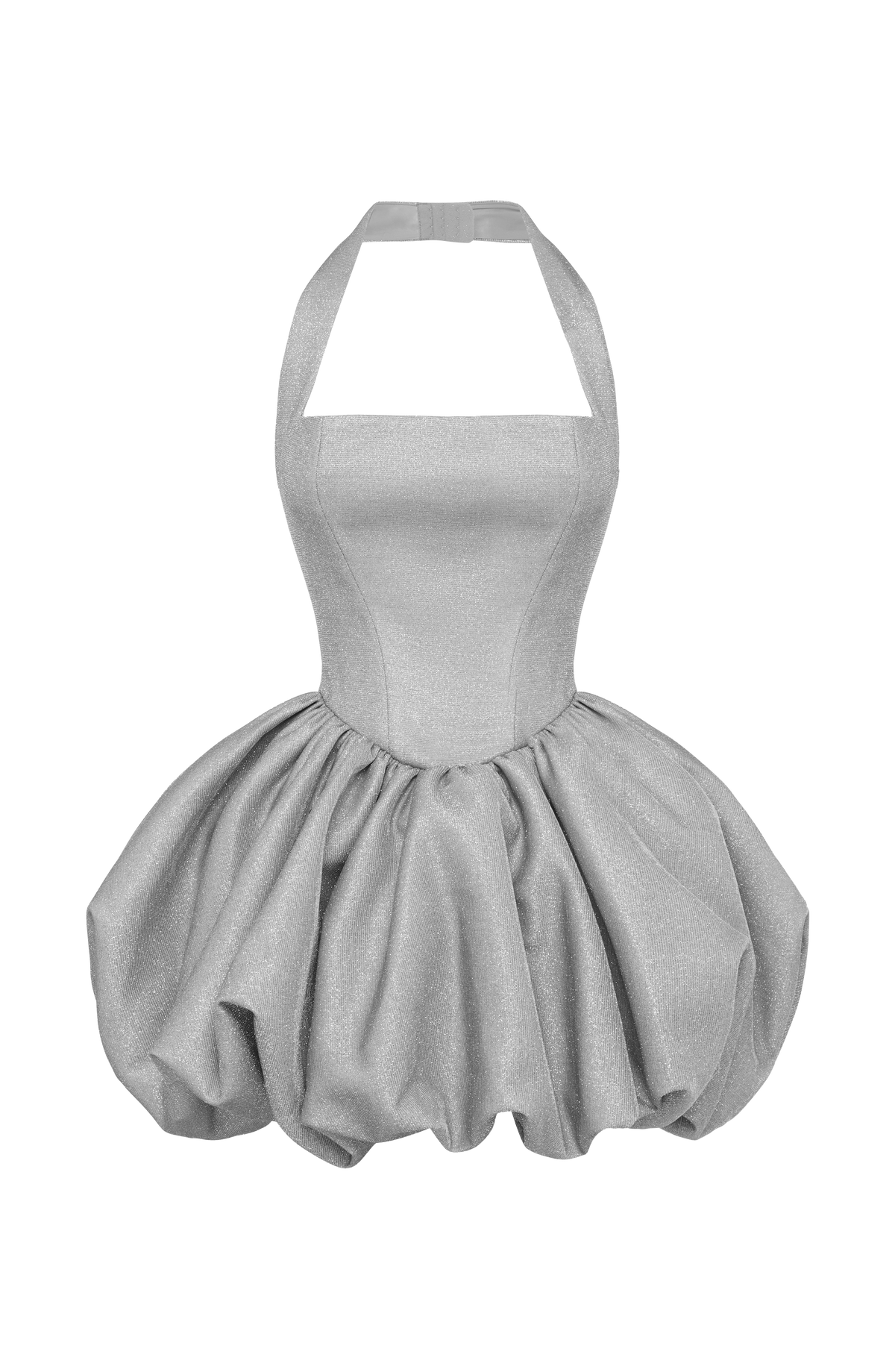Araminta Mini Elbise - Gümüş