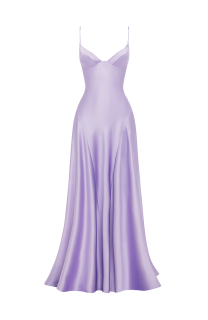 Asterin Maxi Elbise - Lila