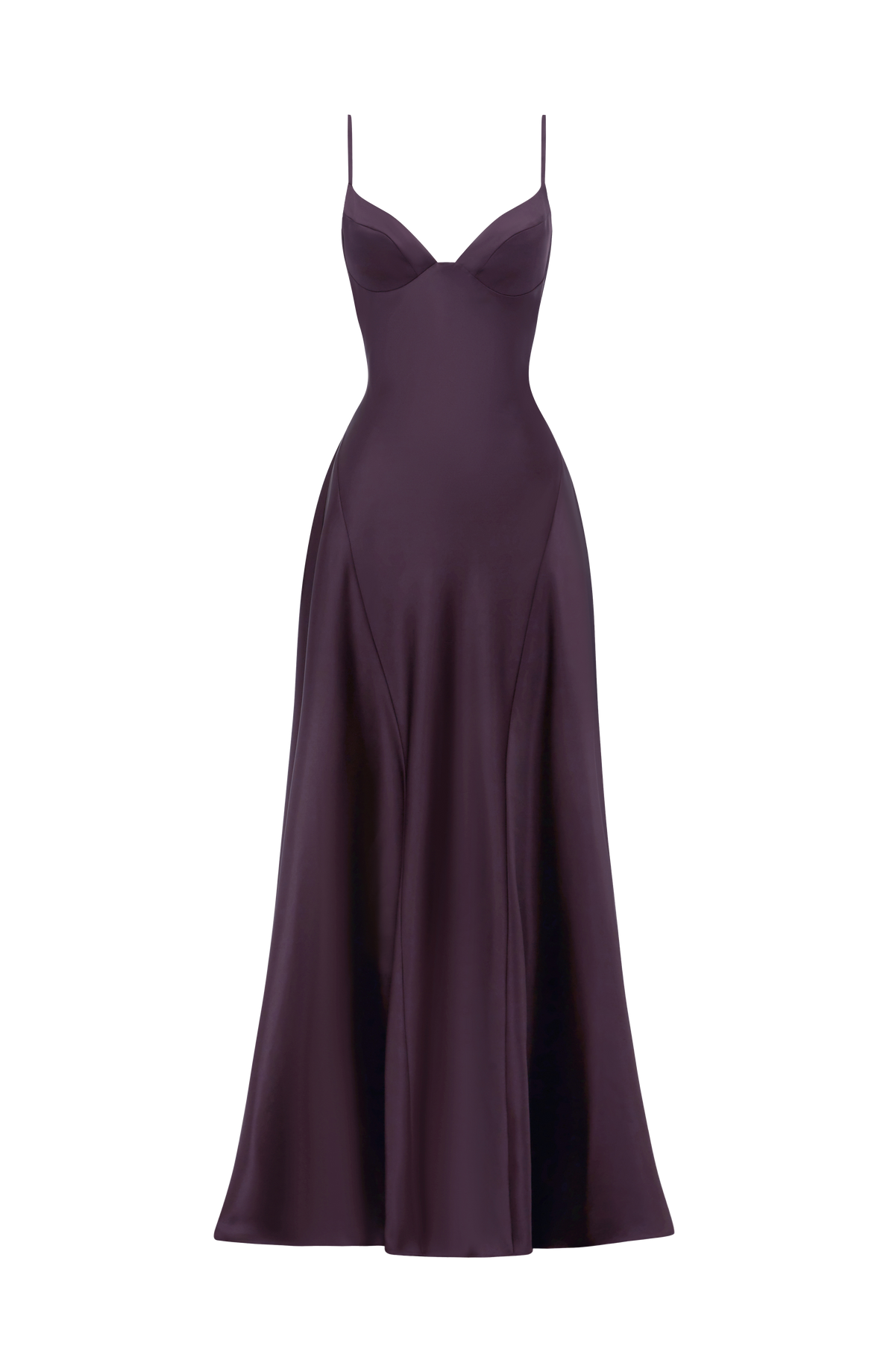 Asterin Maxi Elbise - Mürdüm